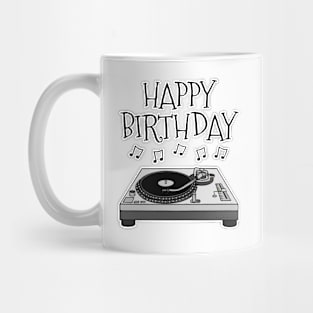 DJ Happy Birthday Music Producer Musician Mug